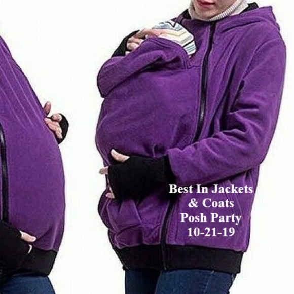 U2SKIN Jackets & Blazers - NWT!  USKIN PURPLE 3 IN 1 MATERNITY JACKET SIZE L